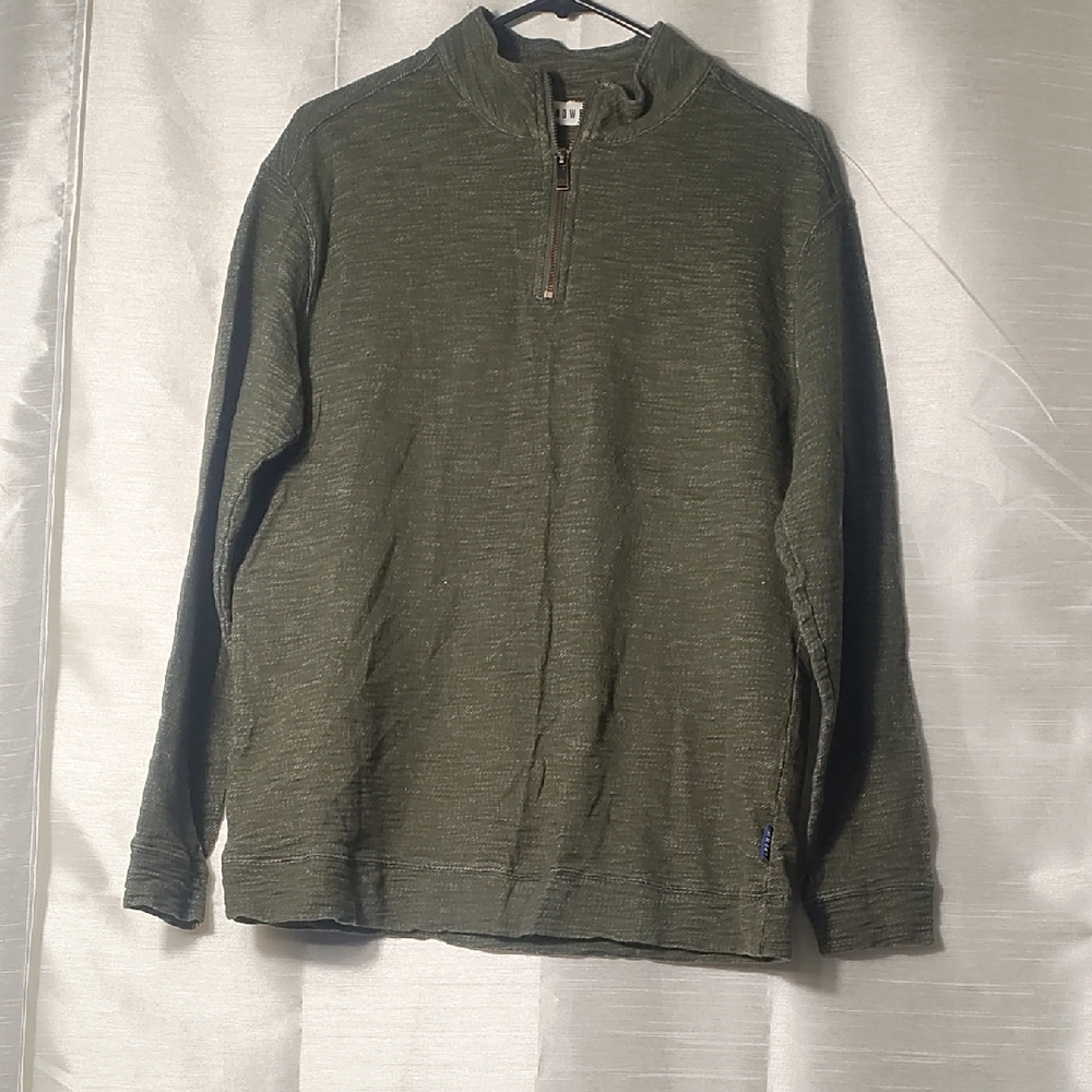 Olive Zip-Up‎ Sweater for Men